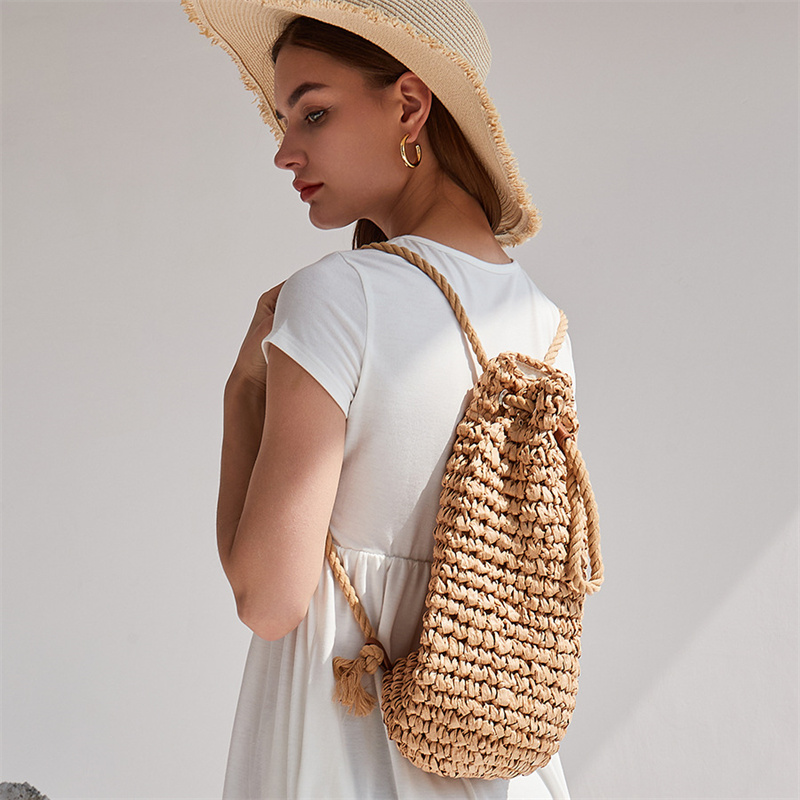 2023 Summer Casual Straw Backp - Women'S Raffia Bags review and price