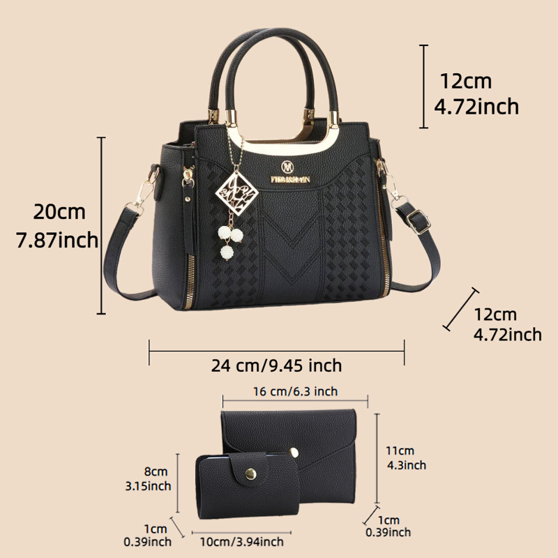 3-piece handbag set made of ly - Women'S Bags Handbags review and price